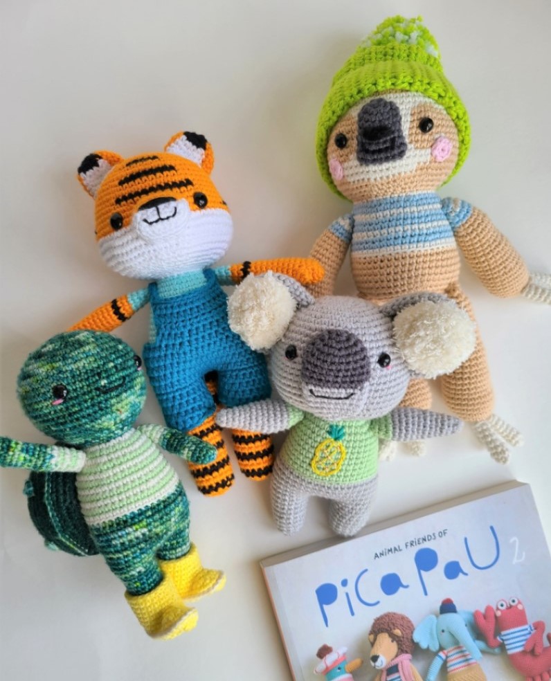 Crochet toys Animal Friends of Pica Pau